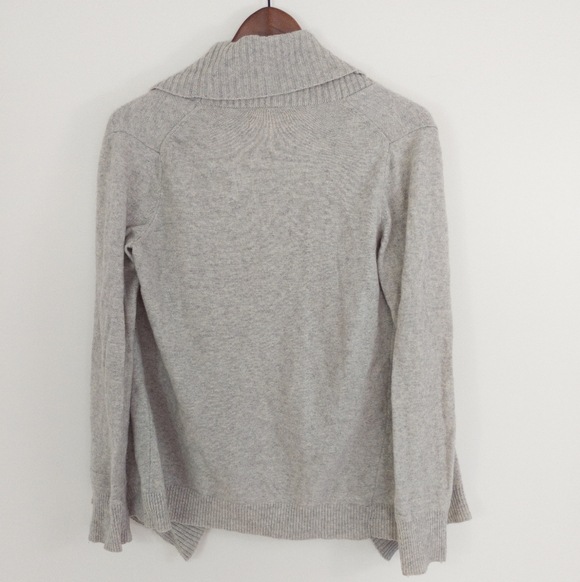 Banana Republic Merino Wool Blend Open Front Cardigan Gray Size Medium - Picture 7 of 7